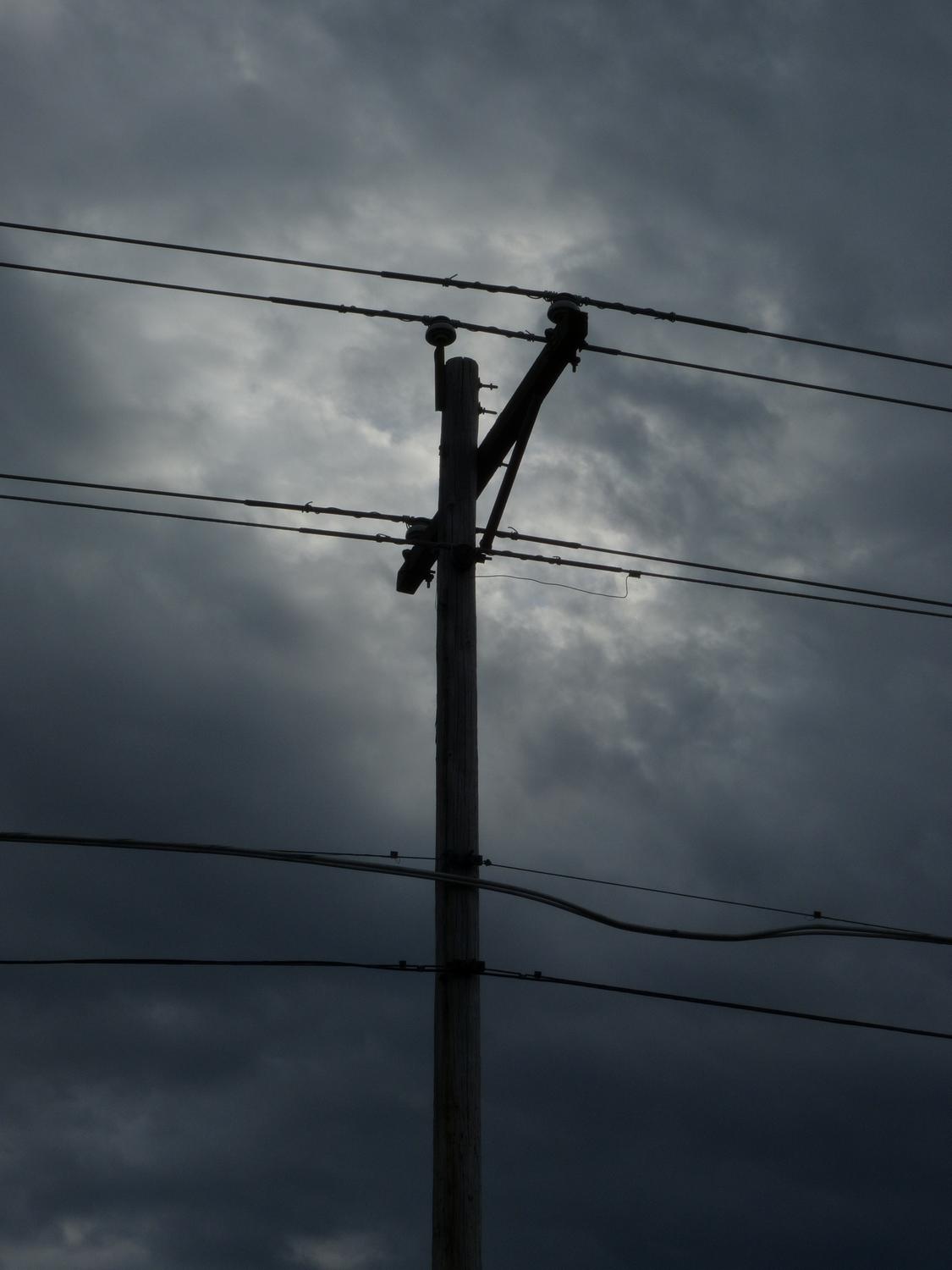  power pole - Rural power distribution --- Click to see ORIGINAL --- - -  Panasonic DMC-FZ150 - post processing - - art  - photography - by Tony Karp