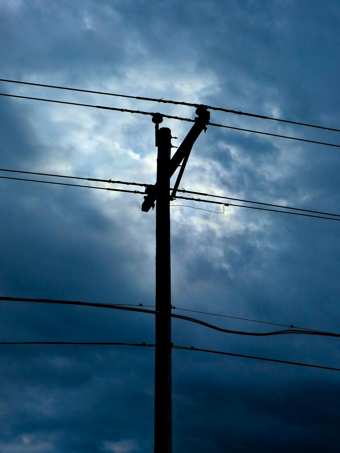  power pole - Rural power distribution --- Click to see ORIGINAL --- - -  Panasonic DMC-FZ150 - post processing - - art  - photography - by Tony Karp