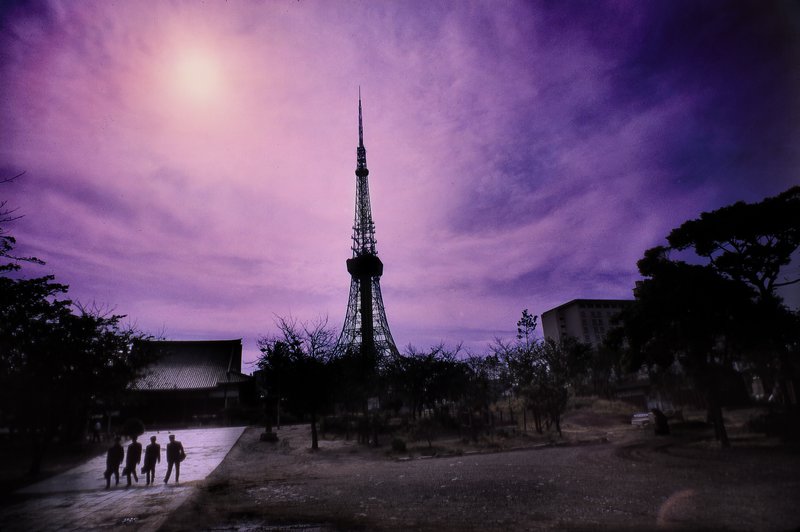  - Tokyo Tower on a purple afternoon - - art  - photography - by Tony Karp